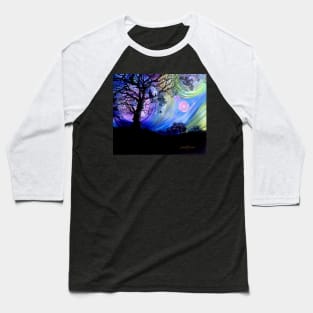 Aurora Borealis Dreaming Baseball T-Shirt